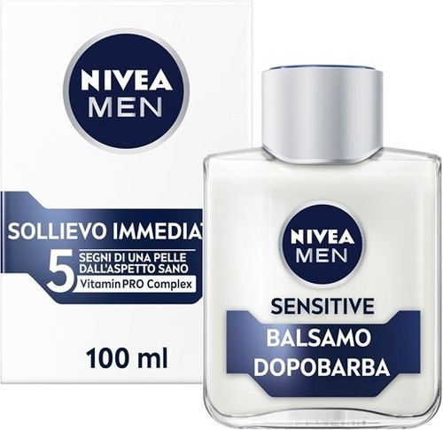 Nivea Men Sensitive Balsamo Dopobarba Sollievo Immediato 0 Alcool 100 Ml - Foto 8 di 8