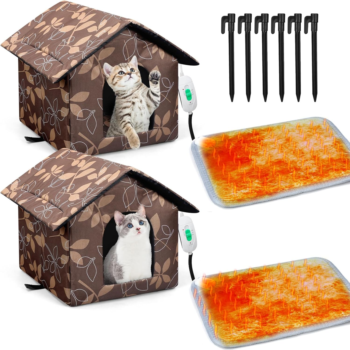 Self Heating Sunbeam Heated Outdoor Cat Mat Cat Shelter Sunbeam