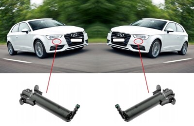 Neu Vorne Scheinwerfer Scheiben Düse Jet Paar Links+Rechts Audi A3 2012 - 2016