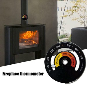Home Fireplace Thermometer Magnetic Stove Pipe Burning Stove