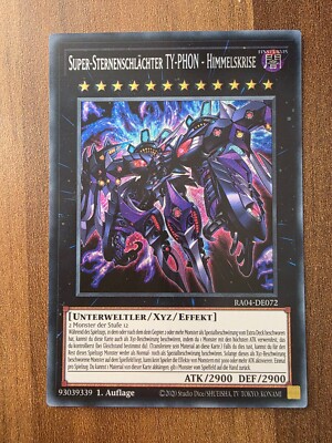 Yu-Gi-Oh! RA04-DE072 Super-Sternenschlächter TY-PHON - Himmelskrise SecR NM 1st