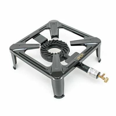 Viper LPG Gas Brenner Herd Gusseisen Kochring Camping Catering schwer 8KW