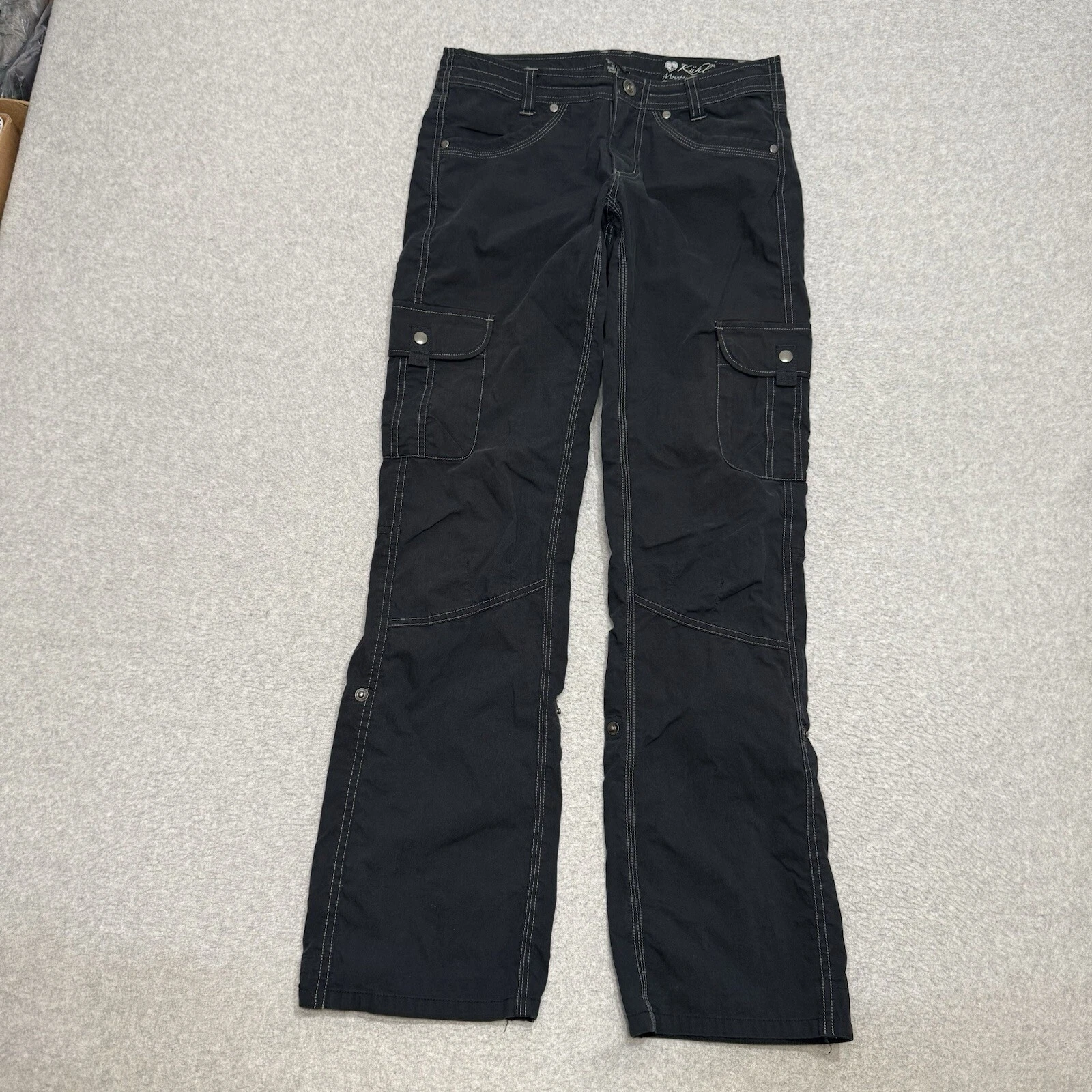 Kuhl Cargo Pants Women’s Size 4 Black Stretch Hiking Outdoors Mountain (29x31)