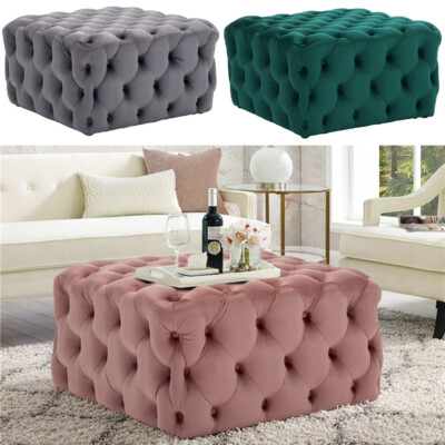 Large Chesterfield Deep Oned Pouffe Seat Footstool Ottoman - Pouffe Coffee Table Large Chesterfield Deep Oned Pouffe Seat Footstool Ottoman - Pouffe Coffee Table