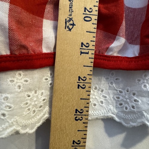 Honeydew Dress Girls 5-6T Red & White Plaid Cotton Spandex Christmas Dress - Picture 6 of 8