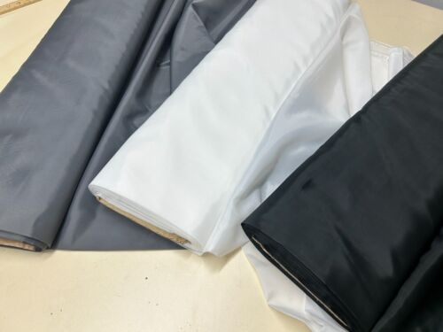 Premium quality Anti static dress lining fabric 100% Polyester 150cm wide black - Picture 3 of 9
