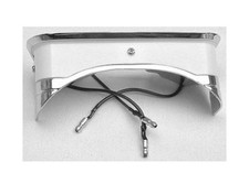 New 1965 - 1966 Ford Mustang Console Light Lamp Rear With Lens Cast Chrome