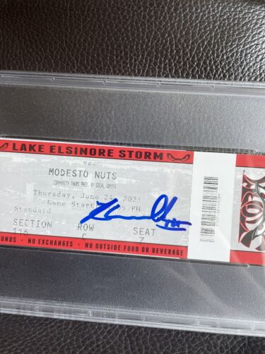 Robert Hassell III Signed Rookie Season Ticket Stub Psa/Dna Slabbed Padres - Picture 2 of 4