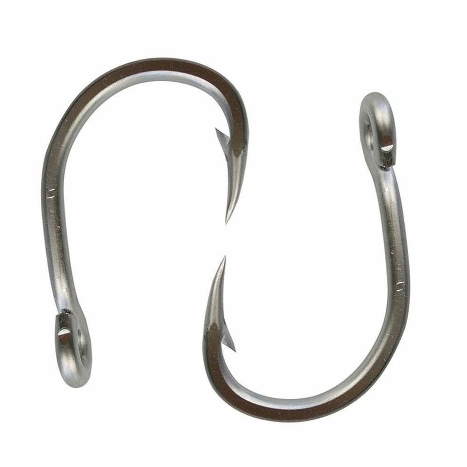 Hameçon Circle Inox – Lot De 30, Tailles 3/0 à 12/0, Acier Trempé, Pointe Chimiquement Affûtée, Pêche Eau Salée