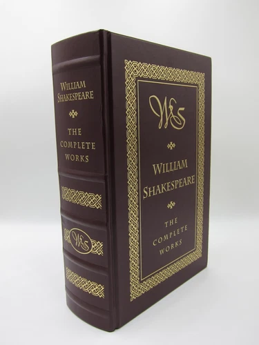WILLIAM SHAKESPEARE~THE COMPLETE WORKS~LEATHERBOUND~GOLD GILDED EDGES