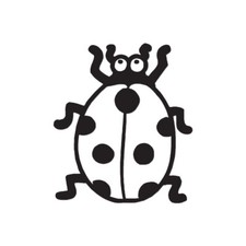 Ladybug Cute Insect - Vinyl Decal Sticker - Multiple Color Sizes - ebn428