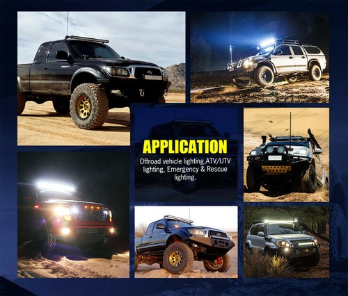 2x 20" Led Work Light Bar Combo Offroad Truck+Wiring For Jeep UTE 4WD ATV UTV - Picture 12 of 12
