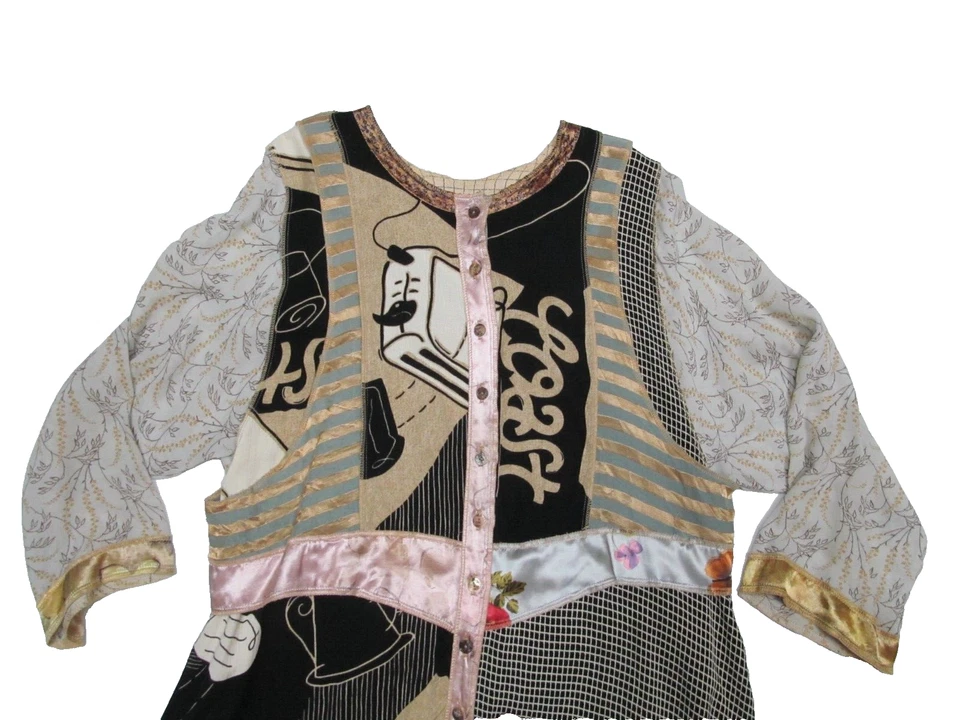 Nothing Matches Boho Hippie 2 piezas Conjunto Top con Chaleco Adjunto y Maxi Falda De Colección Años 90 Foto 3 de 4