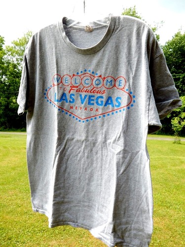 Welcome Fabulous Las Vegas Nevada T Shirt American Western Culture Tourist Men L - Imagen 3 de 12