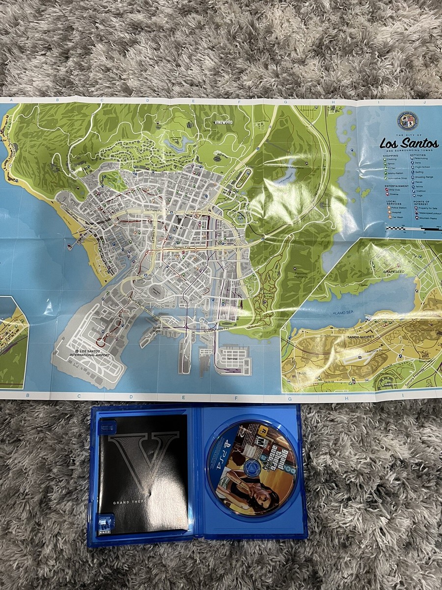 Grand Theft Auto V complete with map and inserts 710425475252| eBay