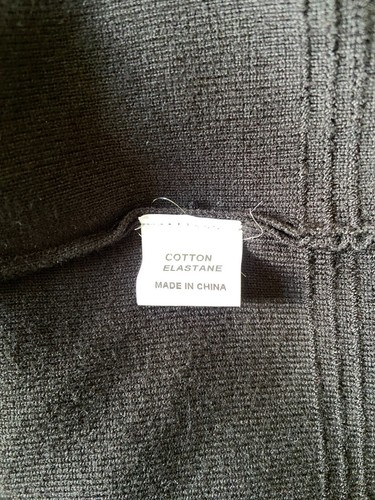 Lilia size S black, grey and white long cotton cardigan - Picture 5 of 6