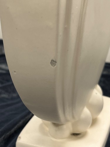 Haeger Vintage Art Deco Pottery Fan Vase with Cream Matte Finish - Picture 2 of 10