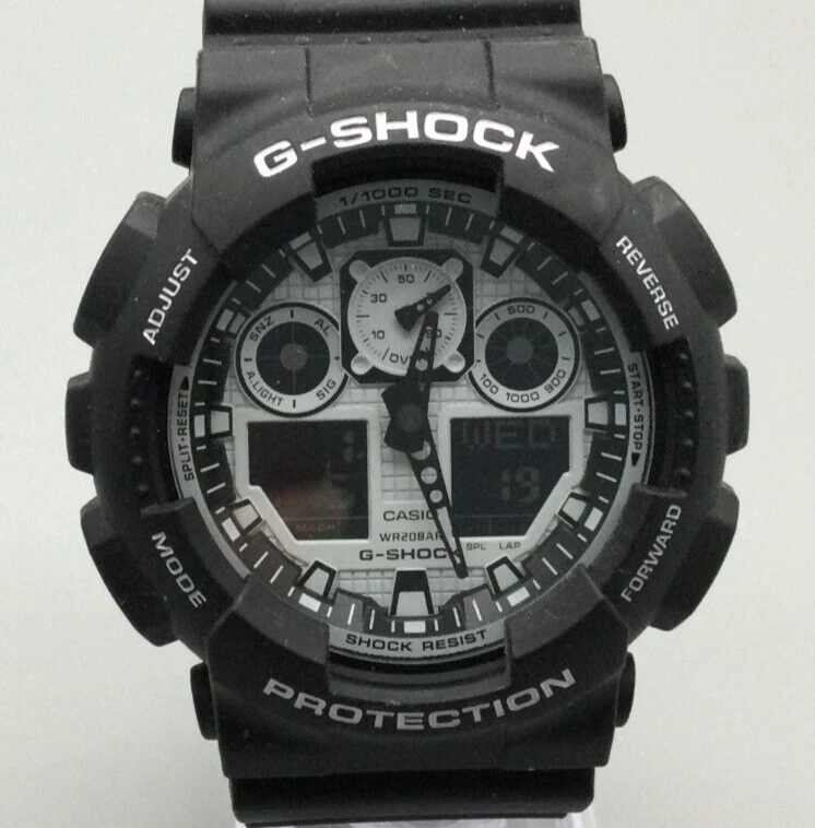 Casio G Shock Digital Watch Men Black 5081 GA 100 Alarm Timer Date New Battery a