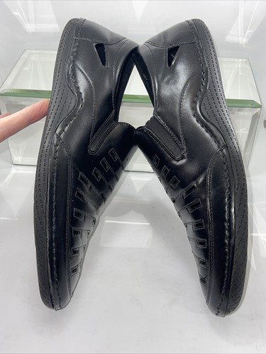 Stacy Adams Men’s Loafer Size 10 M Black Flexible Sole Slip On NEW - Picture 6 of 12