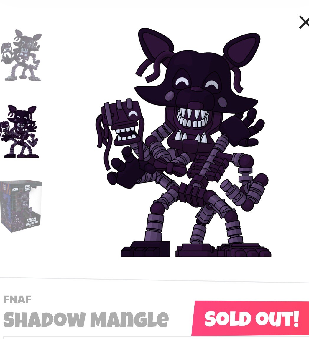 ファイブナイツ　フィギュア　fnaf シャドーマングル　youtooz Youtooz Five Nights at Freddy's: Shadow Mangle Figure