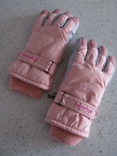 Women's Fleece Lined Medium Pink Ski Gloves Winter Gloves
