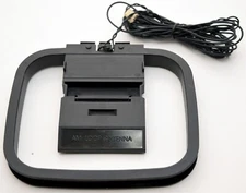 NEW HiFi AM/FM Loop 3-Pin Mini Connector Antenna Sony Sharp Receivers Home Audio