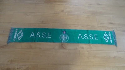 NO MAILLOT FOOTBALL SAINT ETIENNE ECHARPE SCARF UMBRO ASSE BLACK PANTHER VERT - Photo 1/2