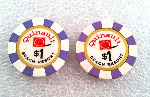 9 Casino Chips, Poker Chips & Tokens - Metal, Clay and Plastic - Bailly, Hilton - Picture 5 of 6