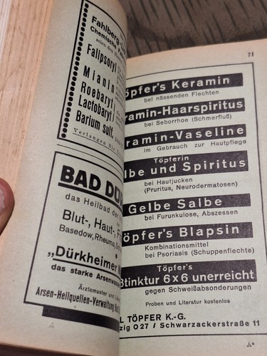 Deutscher Ärzte Kalender 1939 Arzt Viel Werbung Adressen Ratschläge - Picture 3 of 7