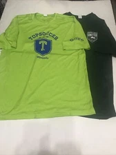 Sport Tek T-shirt Size S M Green Set Of 2 Short Sleeves 3568