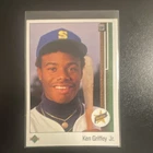 Upper Deck 1989 Star Rookie Ken Griffey Jr #1 Seattle Mariners Baseball Card