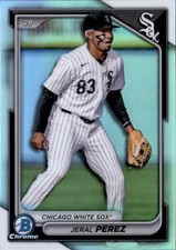 2024 Bowman Draft #BDC-154 Jeral Perez Chrome Refractor
