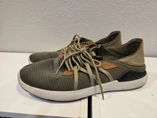 Olukai Mens Mio Li Sneakers Mesh Shoes Green  Hunter/Lava Rock Size 10.5