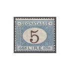KINGDOM OF ITALY 1870 1874 TAX MARKER 5 LIRE N.13 G.I MNH** CERT.