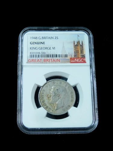 1948 Great Britain 2 Shillings - NGC Genuine