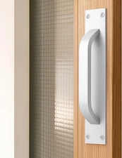 2 Pack Aluminium Alloy Barn Door Gate Handle, Heavy Duty Cabinet Closet Hardware