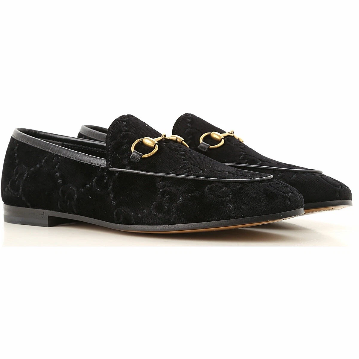 Gucci Black Velvet Am Pearl Appliqué velvet Loafers Flats slipper New In Box 5.5 Gucci Velvet Flats for Women for sale | eBay main image 2