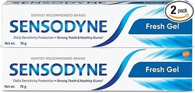Sensodyne Fresh Gel Toothpaste 75G Each Pack Of 2 Sensitivity Protection