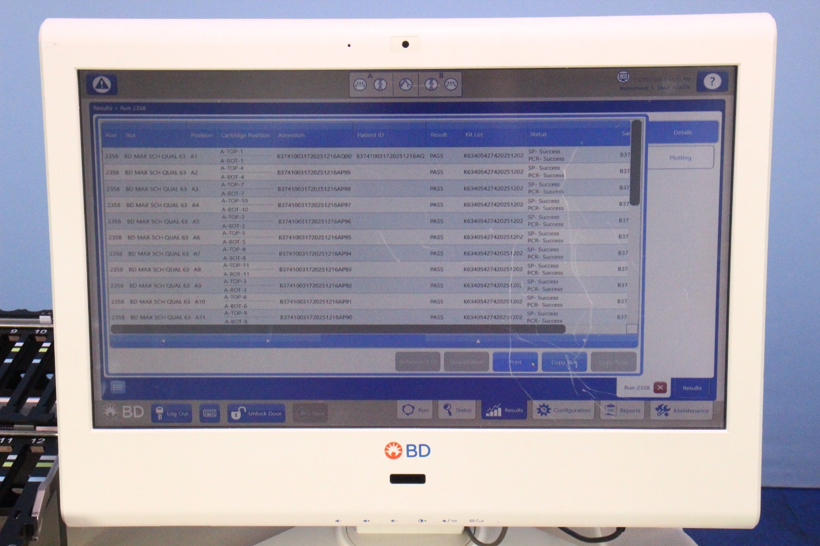 Becton Dickinson BD Max Clinical Analyzer 441916 TESTED! 2021 PCR ...