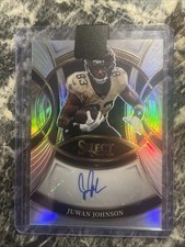 JUWAN JOHNSON 2025 SELECT SIGNATURES SILVER PRIZM SAINTS AUTO