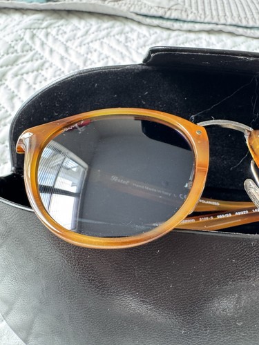 49-22mm 145 PERSOL 3108-S 960/S3 3P TYPEWRITER EDITION BLUE POLARIZED SUNGLASSES - Picture 2 of 8