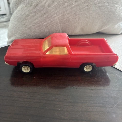 c1960s Tonka Plastic Yellow Ford Ranchero Truck - Red - Vintage - Tonka Toys