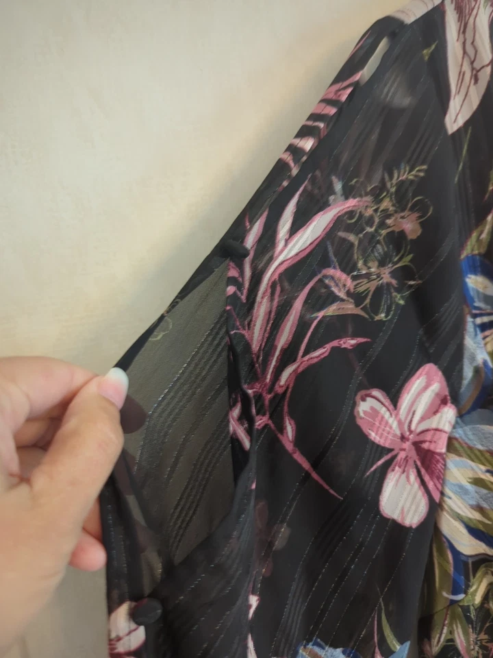 Женская блузка с длинным рукавом с цветочным узором Lane Bryant размер 18/20 - Изображение 3 из 4