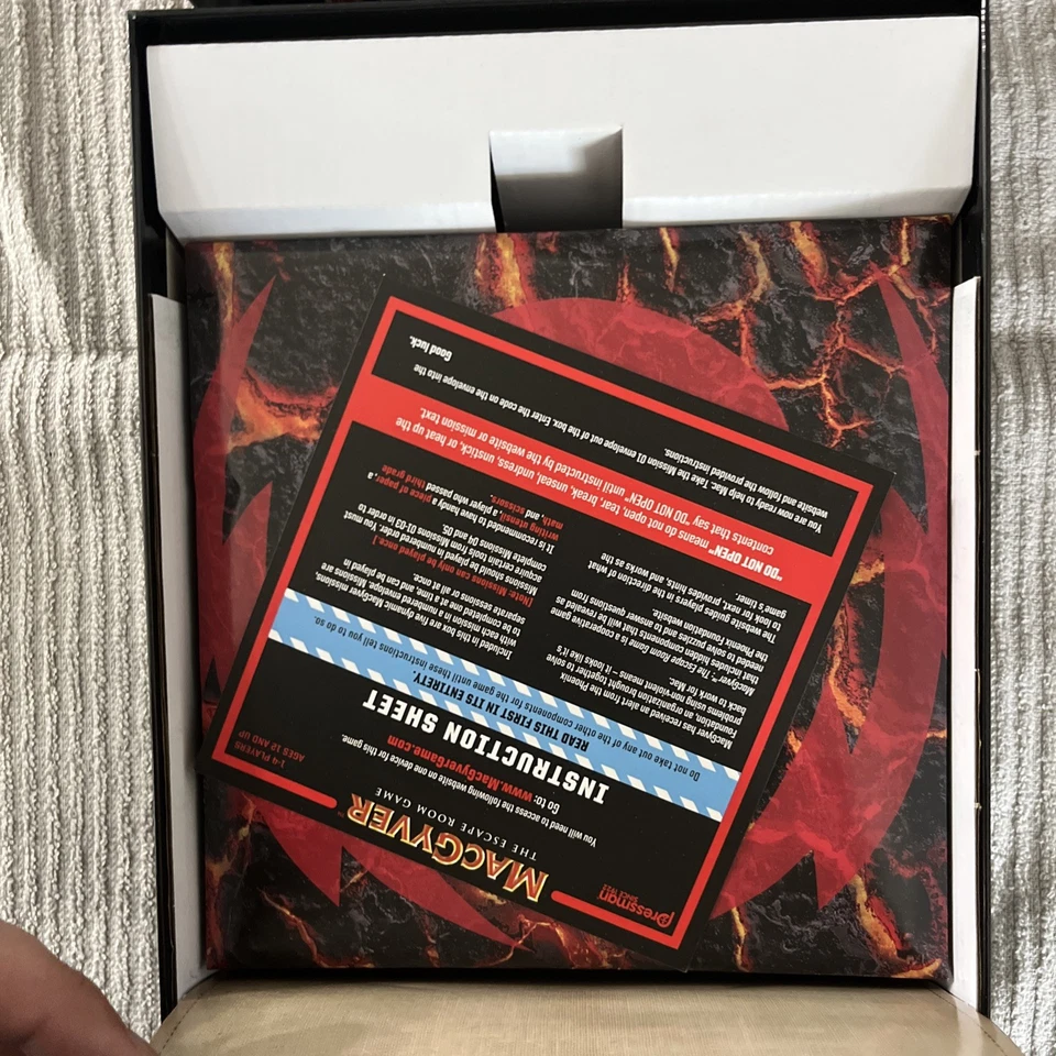 MacGyver - The Escape Room Game Board Game open box - Image 4 of 4