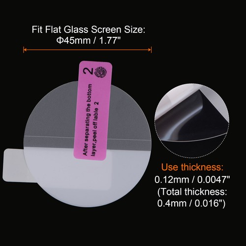 3pcs Watch Glass Screen Protectors 45mm TPU Round Smartwatch Screen Protective - Zdjęcie 2 z 6