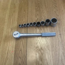 S-K  TOOLS - 1/2” Drive Ratchet Plus  Sockets Various Sizes 3/8” to 1-1/8”