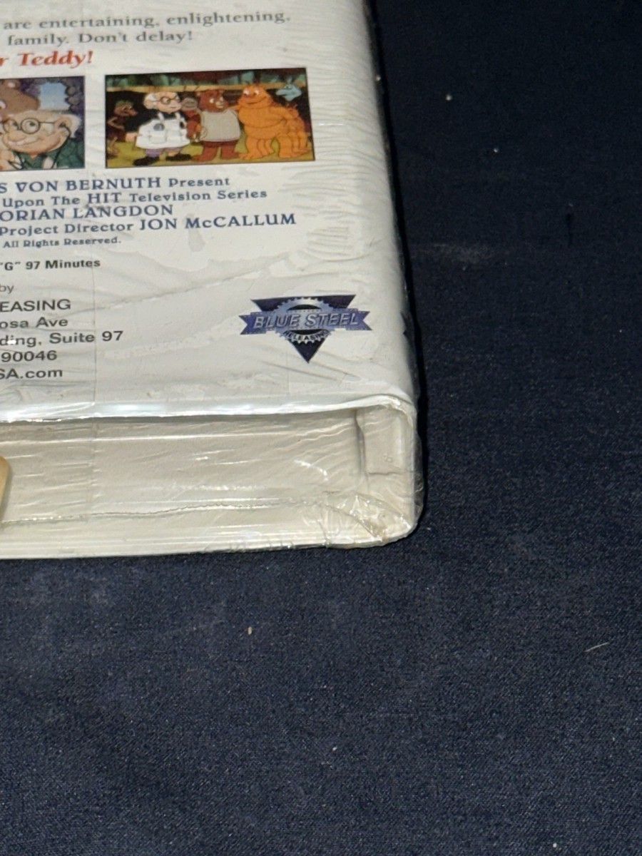 Teddy Ruxpin The Movie VHS 1999 Clamshell Blue Steel Hit