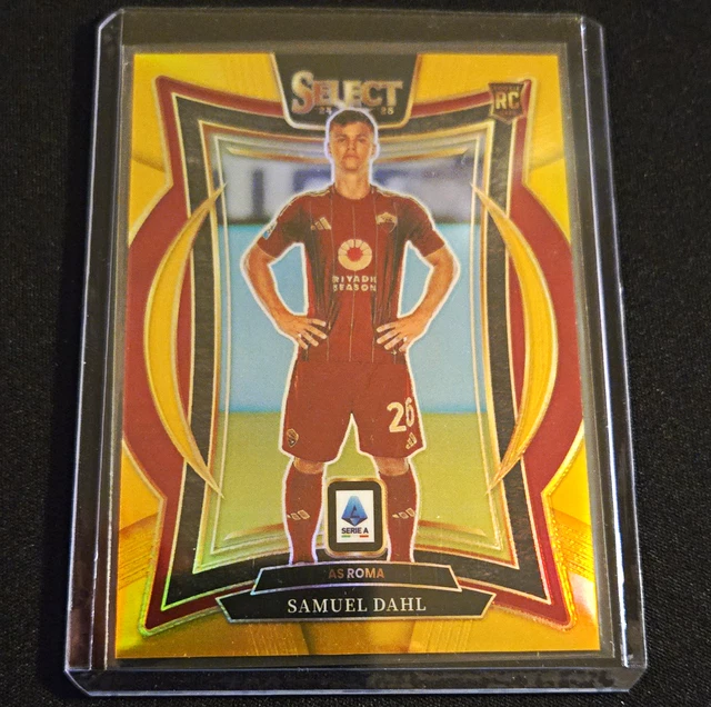 Panini Select Serie A 2024-25 Samuel Dahl Roma Terrace Prizm RC #80 04/10