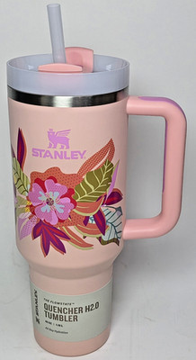 New Stanley MOTHER'S DAY QUENCHER H2.0 FLOWSTATE TUMBLER 40 Oz Sorbet Tropic