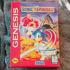 SEGA Sonic Spinball for Sega Genesis Complete In Box/W Manual - Sonic Series